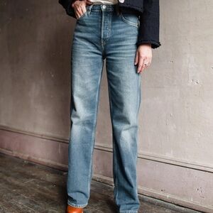 Re/Done Women's Light Blue Flare Jeans
